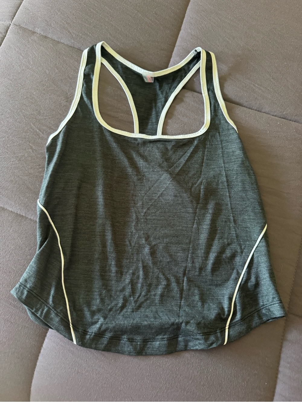 Free People Racerback Tank Top with White Trim